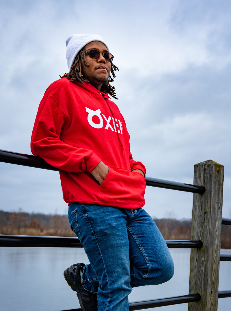 Classic Hoodie - White Print