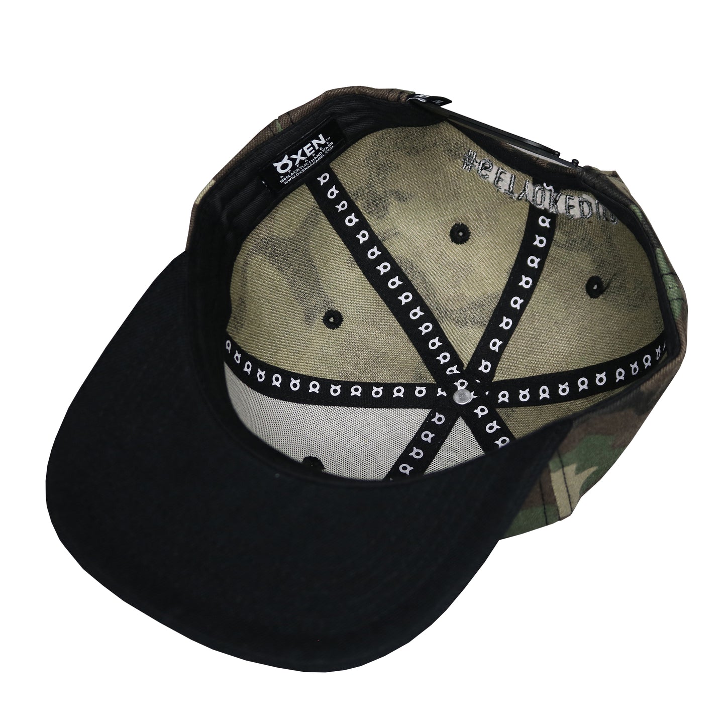 Classic Ring Snapback Hat - Camo / Black