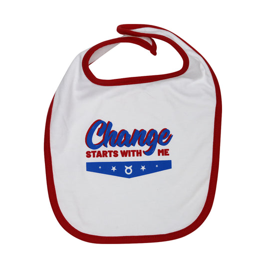 Change Starts With Me baby bib