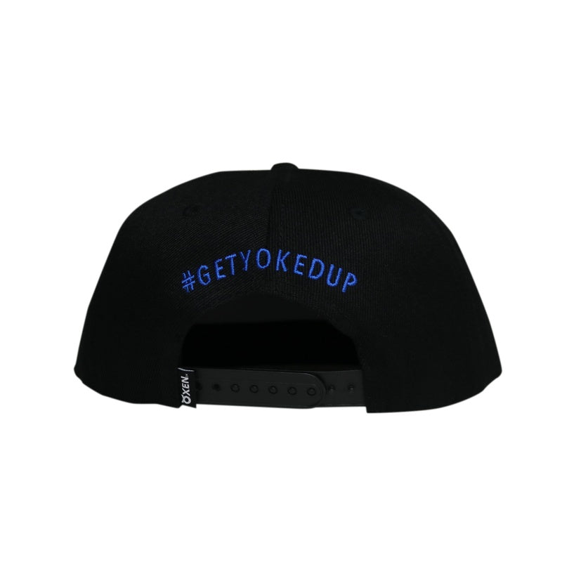 Classic Ring Snapback Hat - Black / Blue