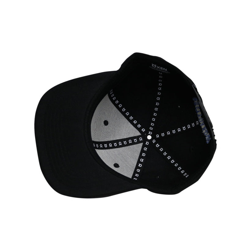Classic Ring Snapback Hat - Black / Blue