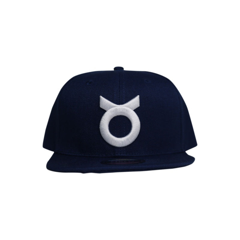 Classic Ring Snapback Hat - Navy / White