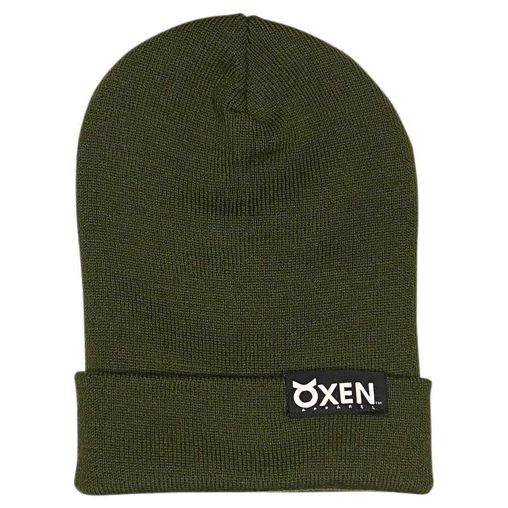 Cuffed Beanie - Olive Green