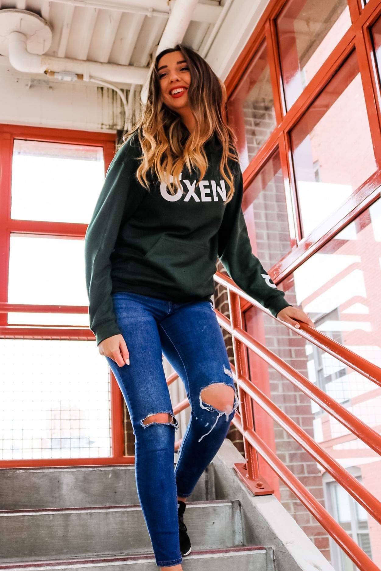 Classic Hoodie - White Print