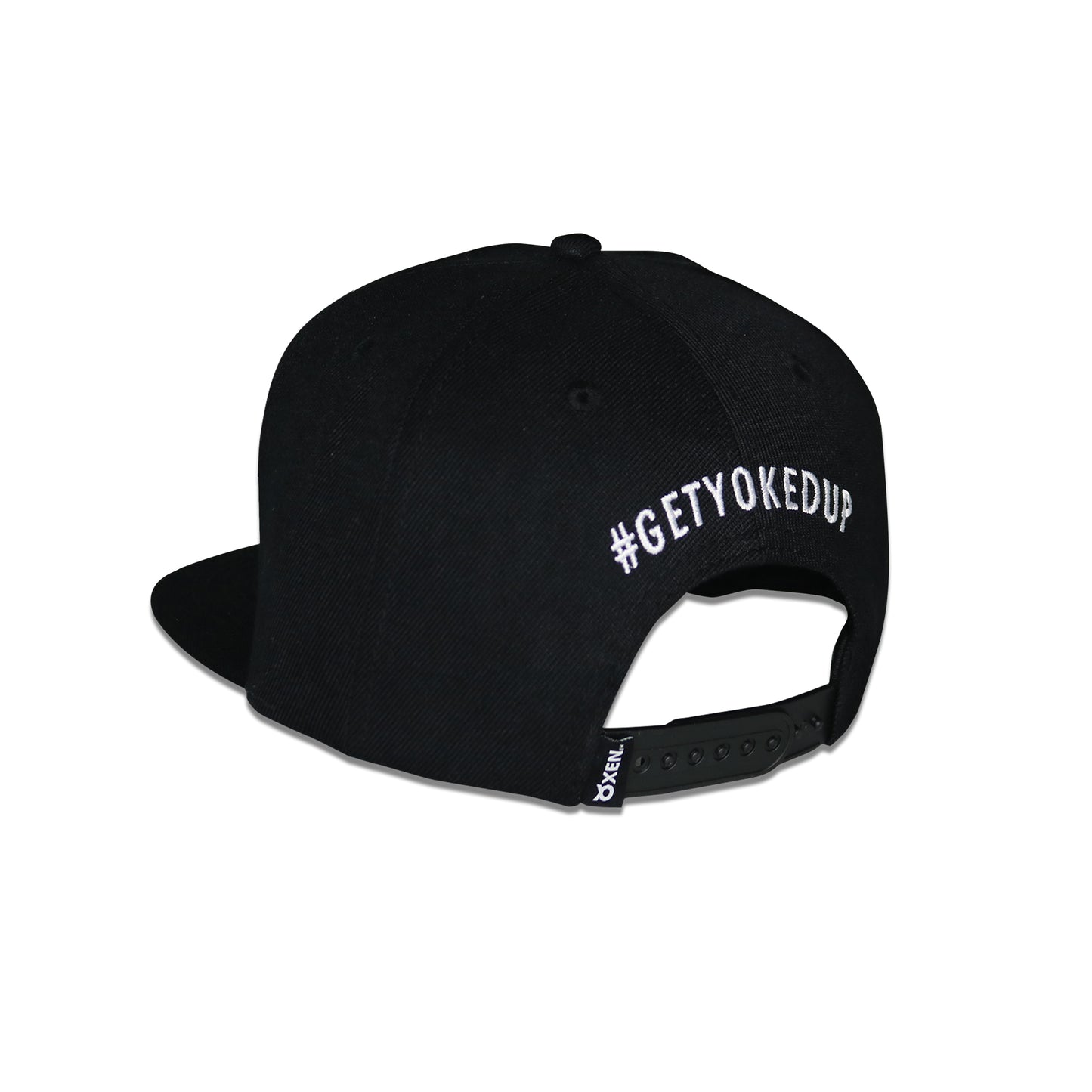 Classic Ring Snapback Hat - Black / White