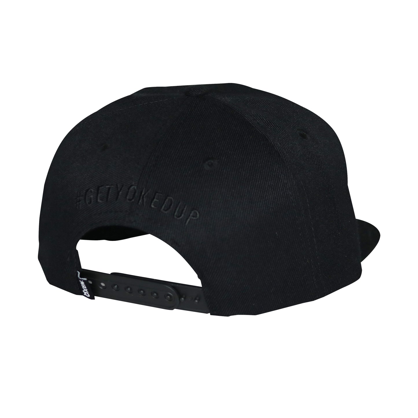 Classic Ring Snapback Hat - Black / Black