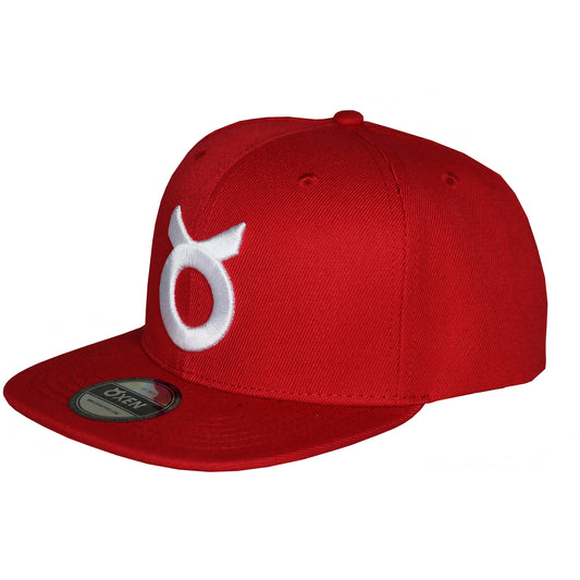 Classic Ring Snapback Hat - Red / White