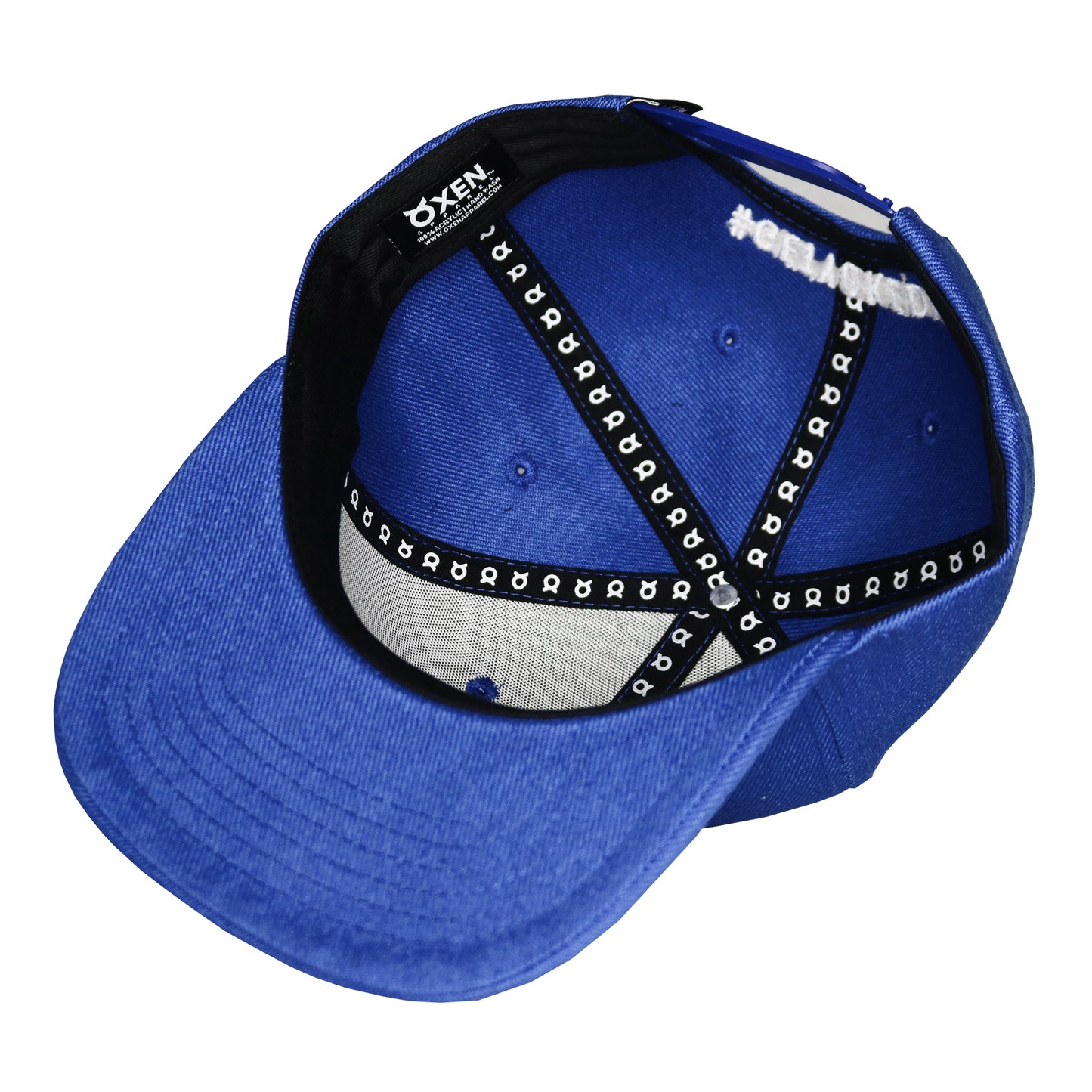 Classic Ring Snapback Hat - Blue / White