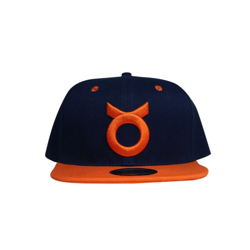 Classic Ring Snapback Hat - Navy / Orange