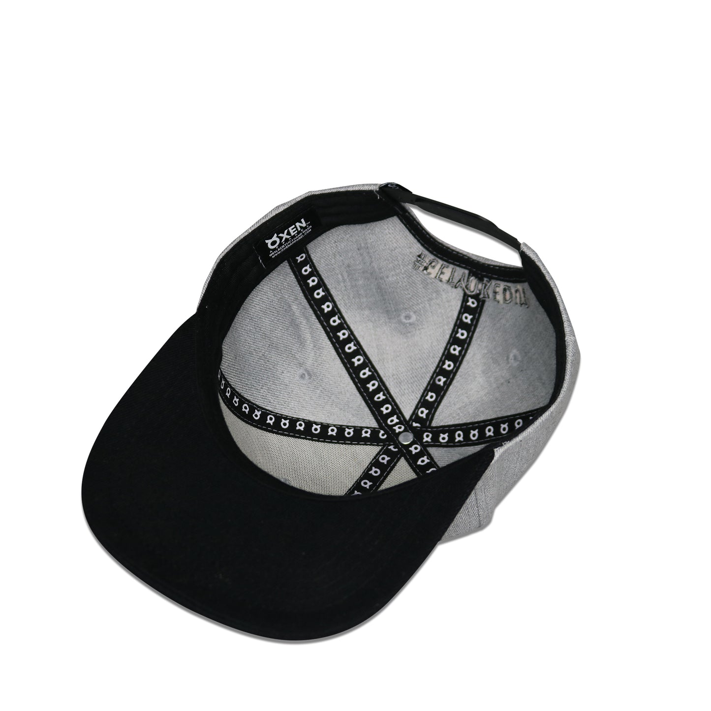 Classic Ring Snapback Hat - Gray / Black